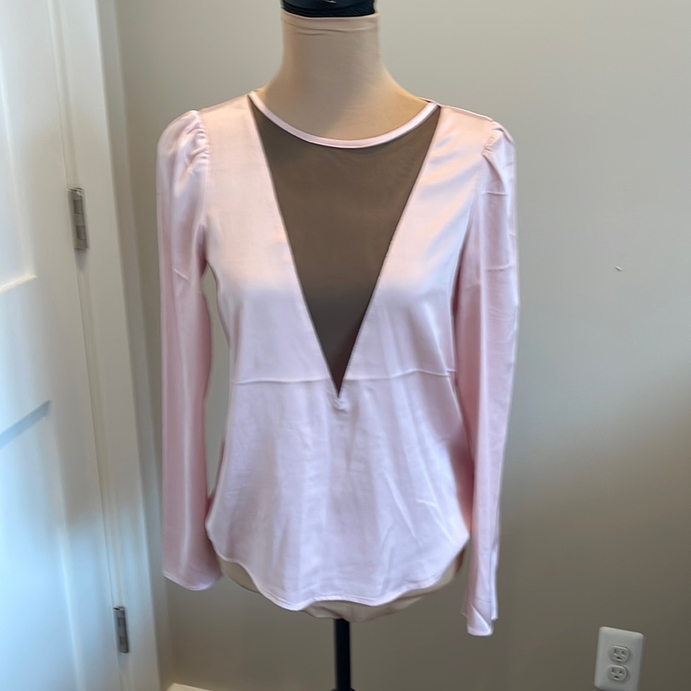 Sexy low V sheer blouse from Express. Never worn XS